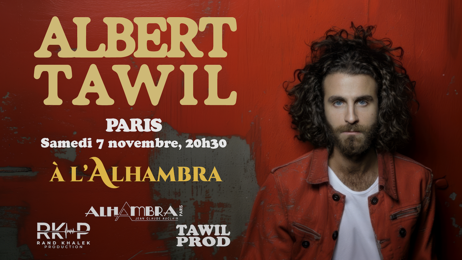 Albert Tawil en concert à l'Alhambra